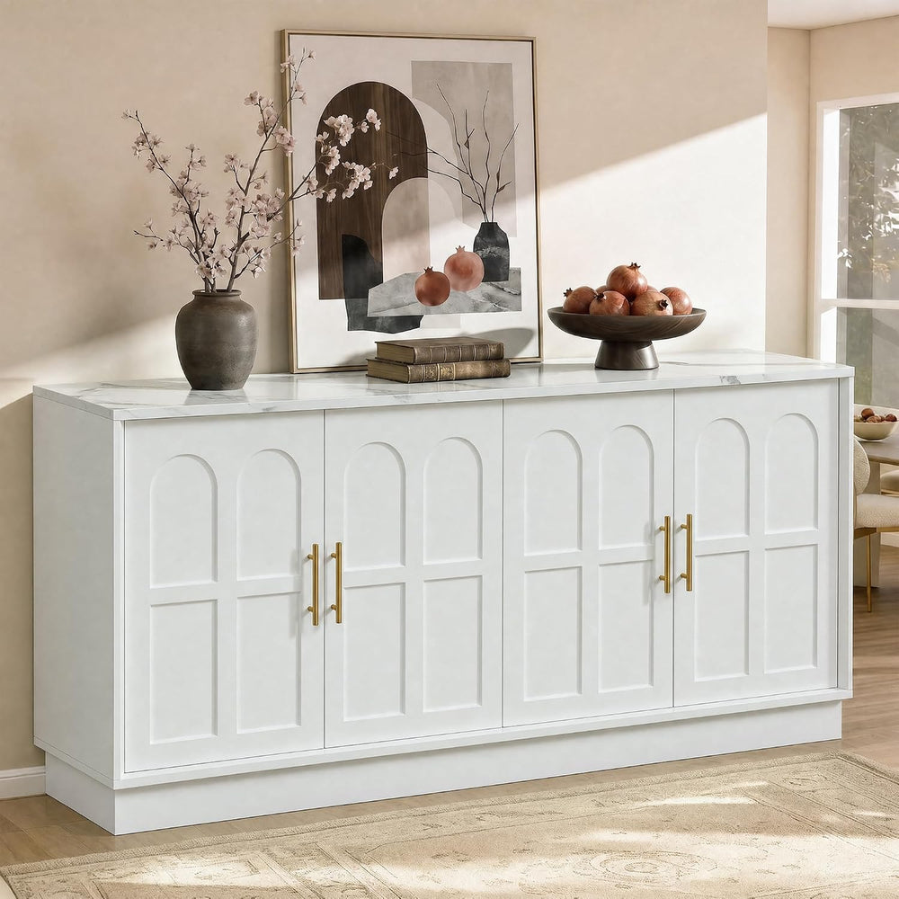 66.5" Sideboard Buffet Cabinet with Storage, Modern Credenza