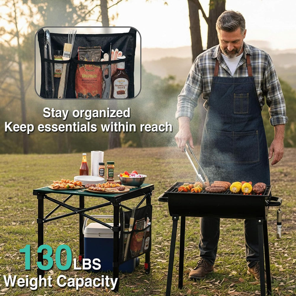 Portable Folding Camping Table Lightweight with Adjustable Height
