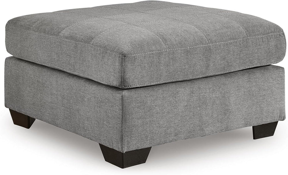 Signature Design by Ashley 36-in Oversized Square Ottoman, Gray