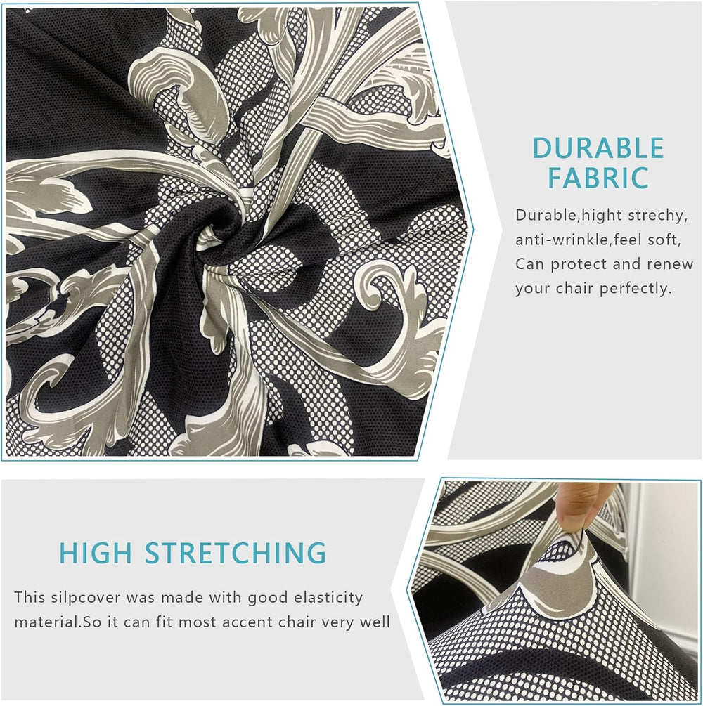 Iauddy Armless Accent Slipper Chair Cover Slipcover,Stretch Spandex Removable...