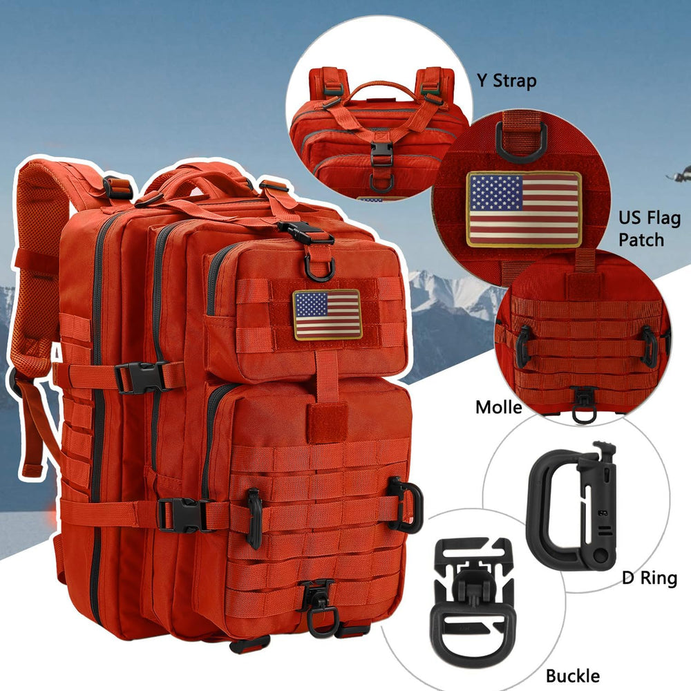 Hannibal Tactical MOLLE Assault Backpack, Tactical Backpack Military Army Cam...
