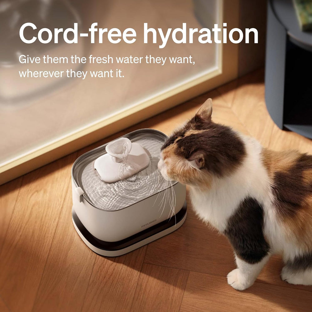 PETLIBRO Cat Water Fountain, Cordless Pet Water Fountain Battery Operated, 2....