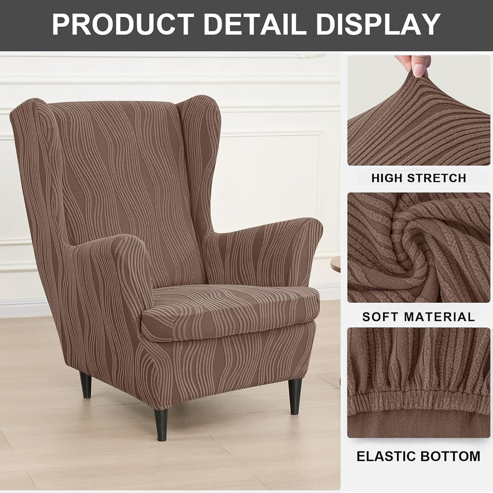 Eco-Ancheng Wingback Chair Covers Wing Armchair Slipcover Wing Chair Covers