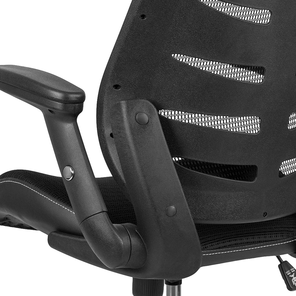 Flash Furniture Kale High-Back Ergonomic Mesh Office Chair with Flip-Up Arms ...