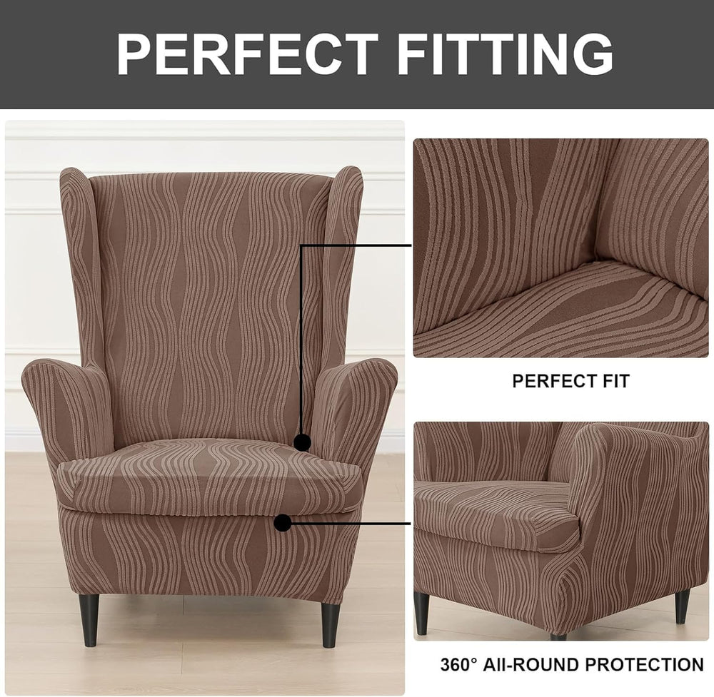 Eco-Ancheng Wingback Chair Covers Wing Armchair Slipcover Wing Chair Covers