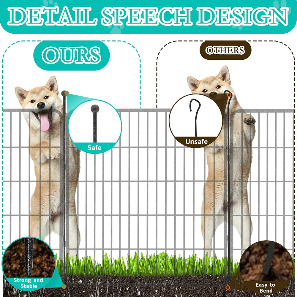 Decorative Garden Fence Folding Patio Decor Flower Bed Fencing Animal Barrier...