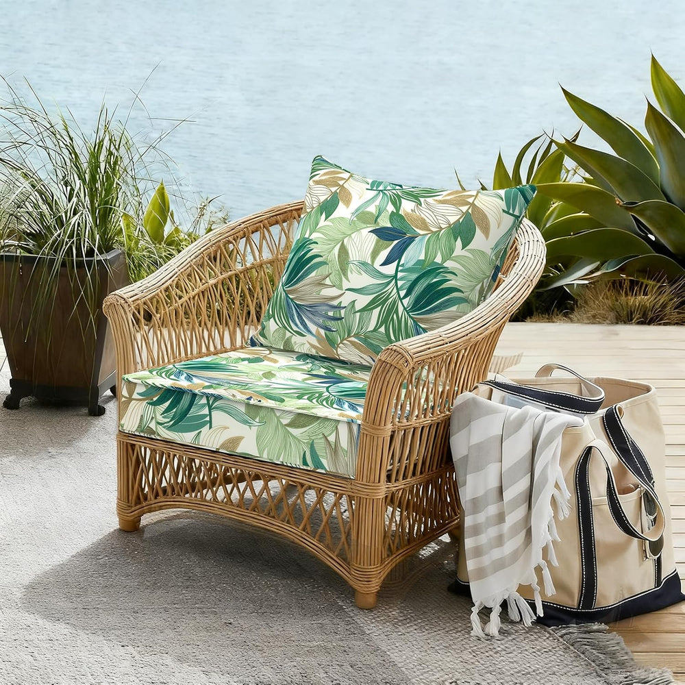 DYTXIII Outdoor Deep Seat Cushion Set, Water Repellent 22"x22" Pati...