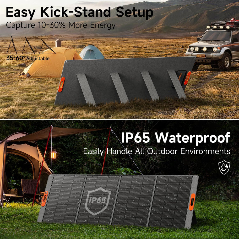 400W Portable Solar Panel for Power Station, 24% High Efficiency Lightweight ...