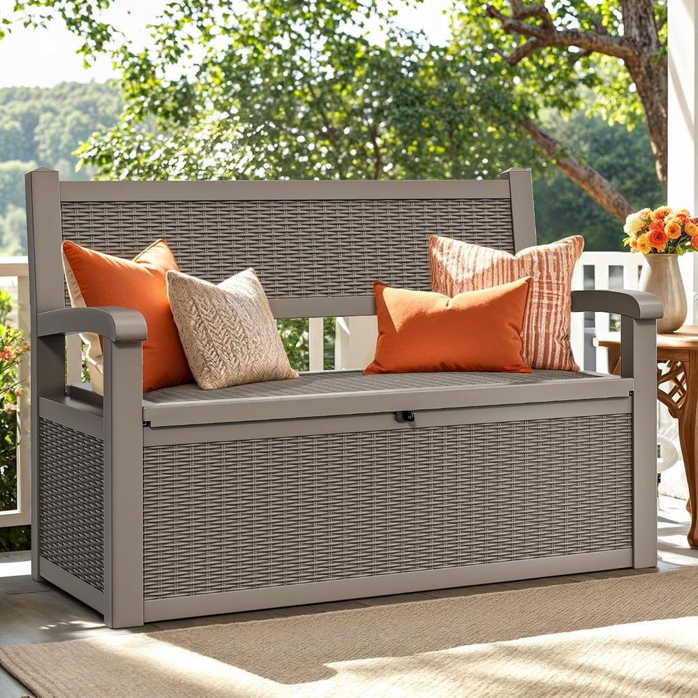 YITAHOME 80 Gallon Storage Bench Deck Box