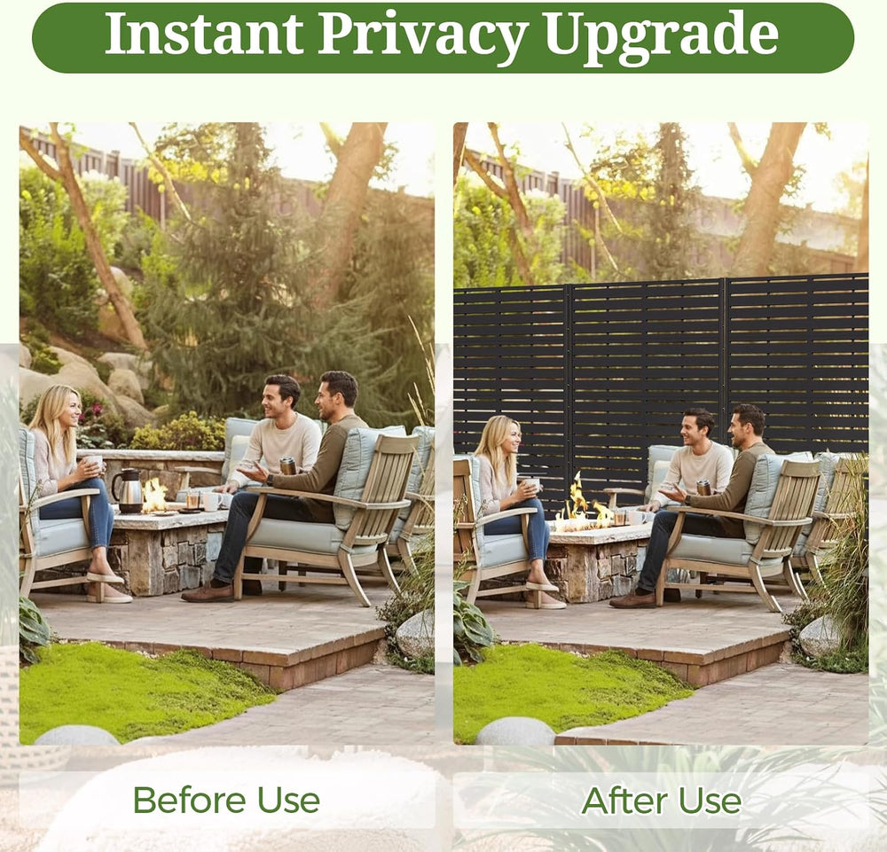 72" Privacy Screen Outdoor Privacy Fence Panel for Patio
