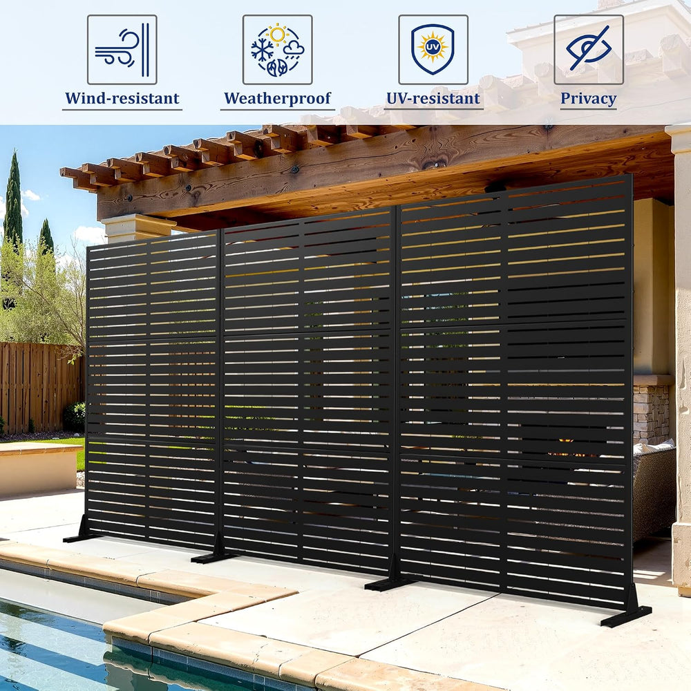 FENCY 72" H Metal Privacy Screen Outdoor