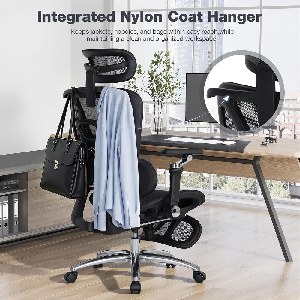 MALOL Ergonomic Office Chair, 400lbs High Back Mesh Desk Chair with 6D Armres...