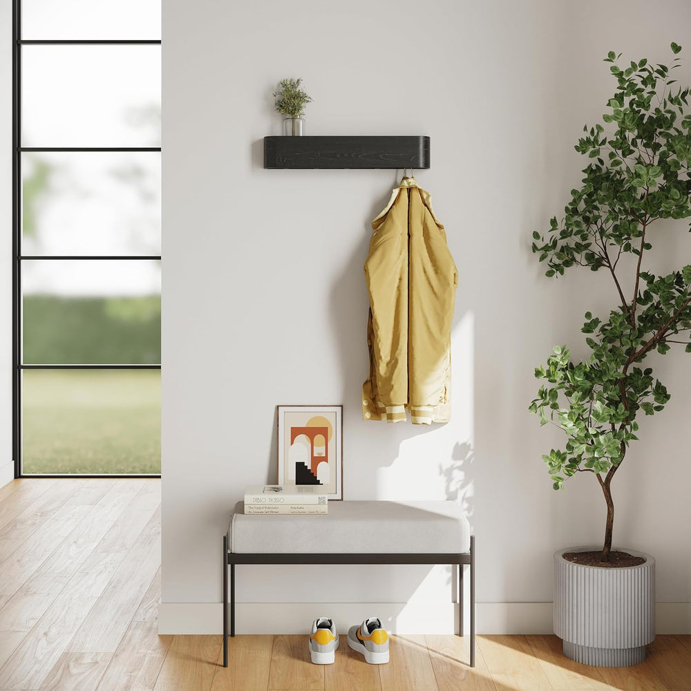 Kazai. Wall-Mounted Coat Rack 'Toke' - Modern Design Coat Rack with H...