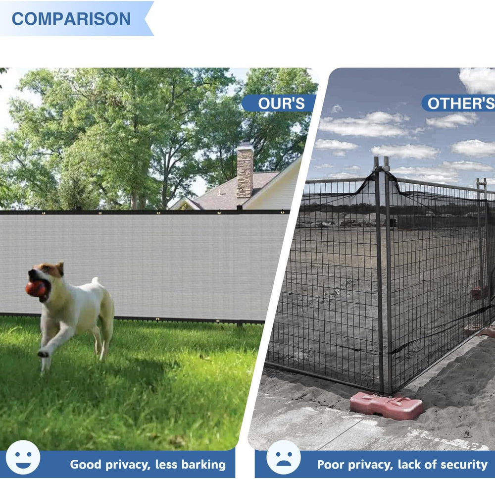 E&K Sunrise 6' x 50' Privacy Fence Screen with Grommets, Outdoor ...