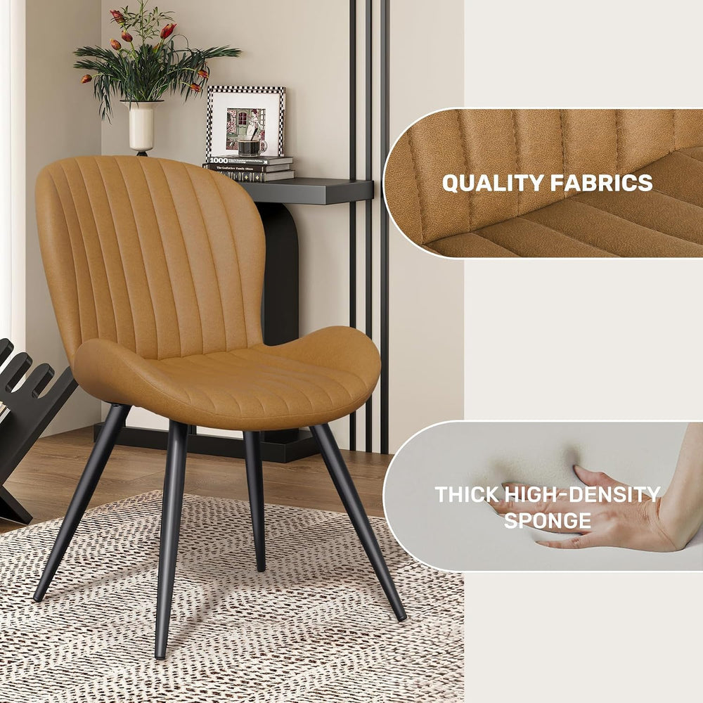 Modern Dining Room Chairs, Fabric Dining Chairs Set of 2