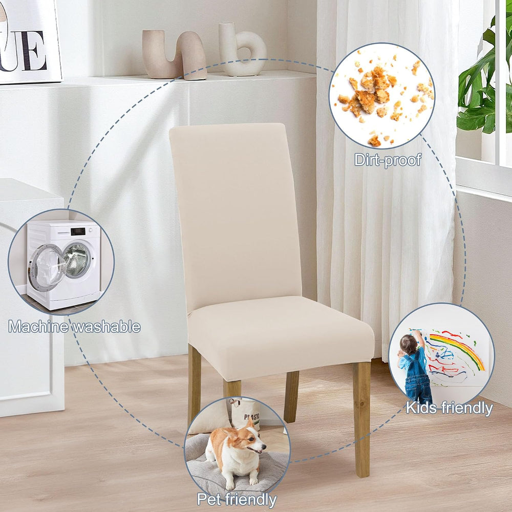 Dining Chair Covers, Stretch Seat Covers, Washable Furniture Protector