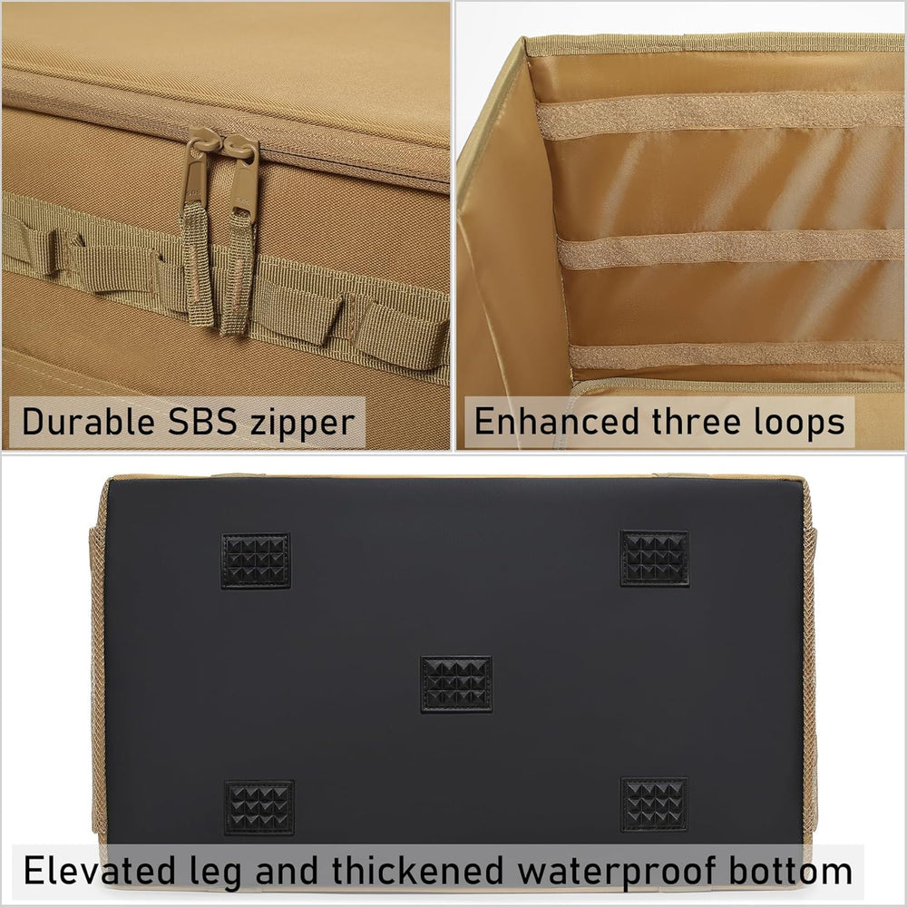 Tactical Camping Storage Bag Utility Tote Bag Camp Kitchen and Trunk Organize...