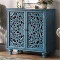 JOINICE 31" Accent Storage Cabinet with Doors for Living Room,Blue