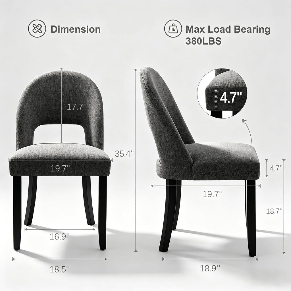 dining chairs set of 6, upholstered kitchen & on a desk or shelf