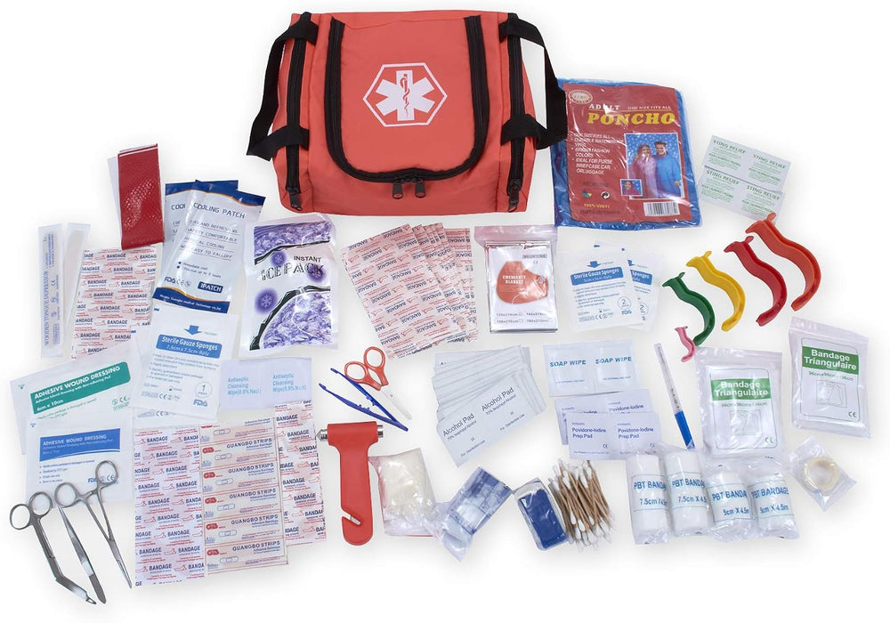 ASA Techmed First Aid EMS First Responder Fully Stocked Trauma First Aid Kit ...