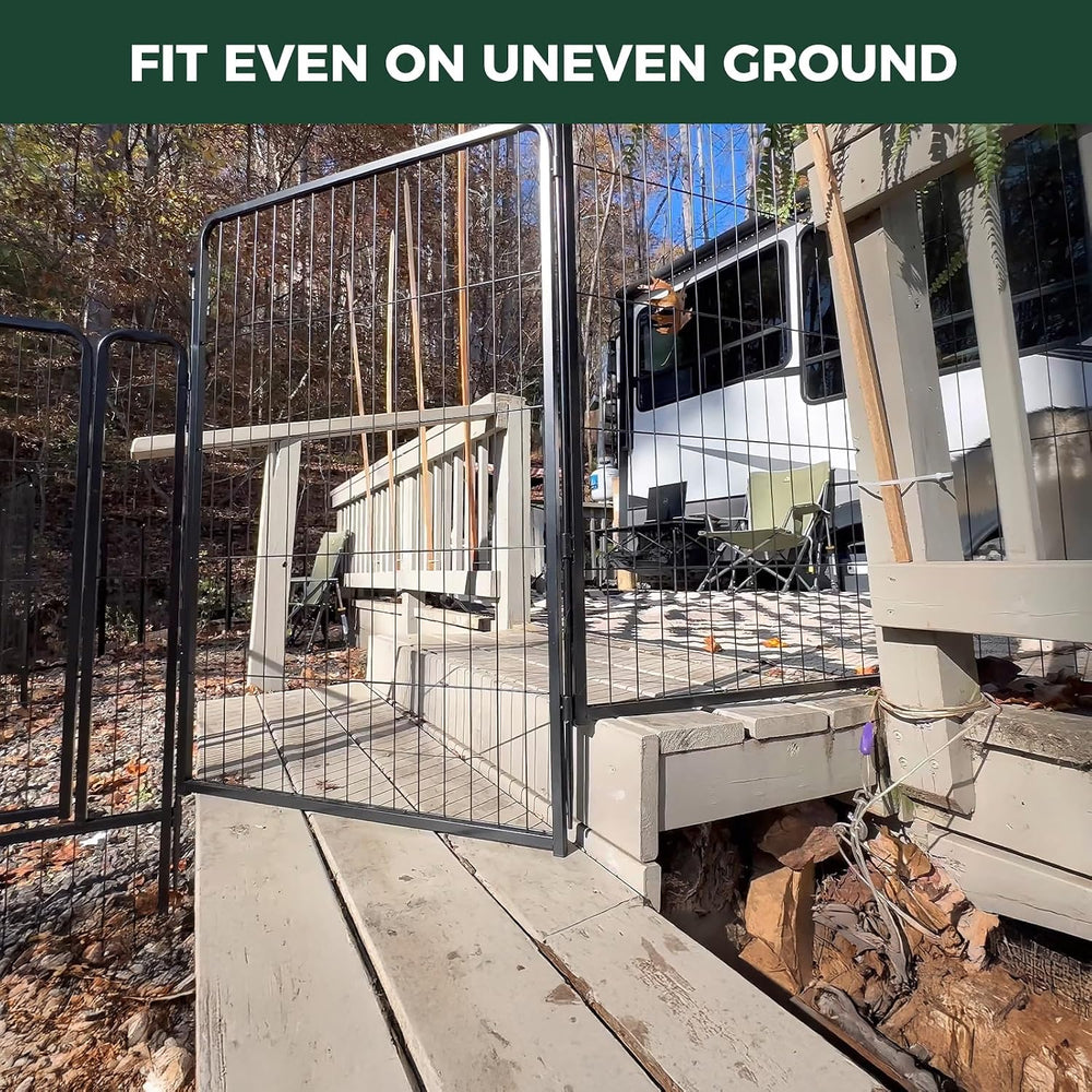 FXW Instant Dog Playpen with RV Step Grid for RV Camping, 24" H, 16 Panels