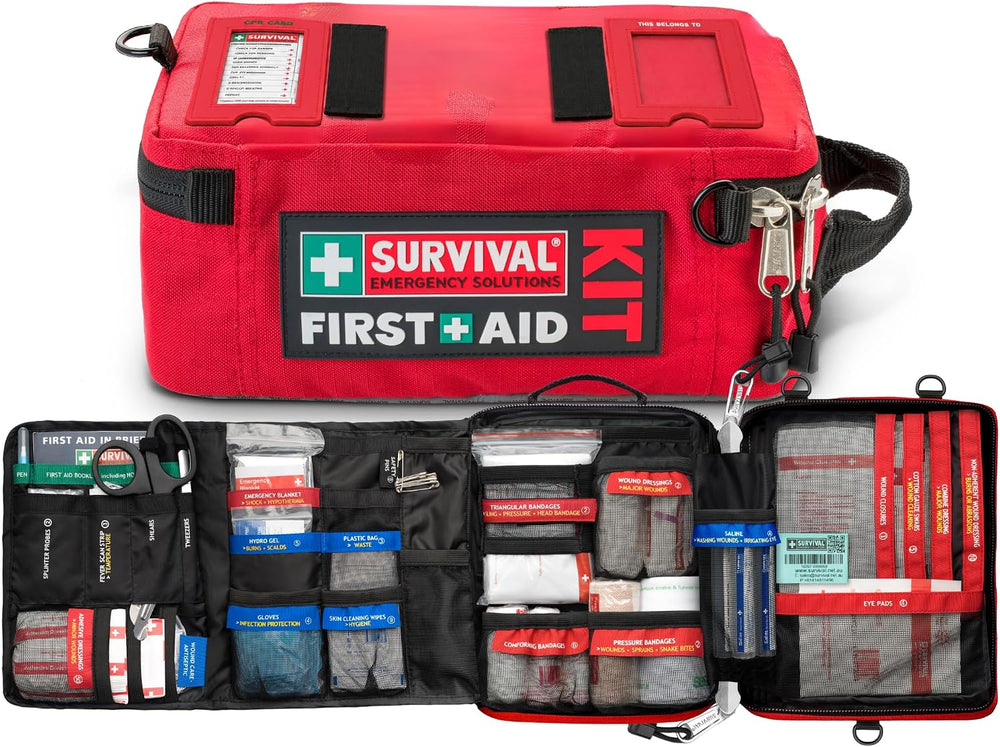 SURVIVAL Large First Aid Kit, 142-Piece Emergency Response System