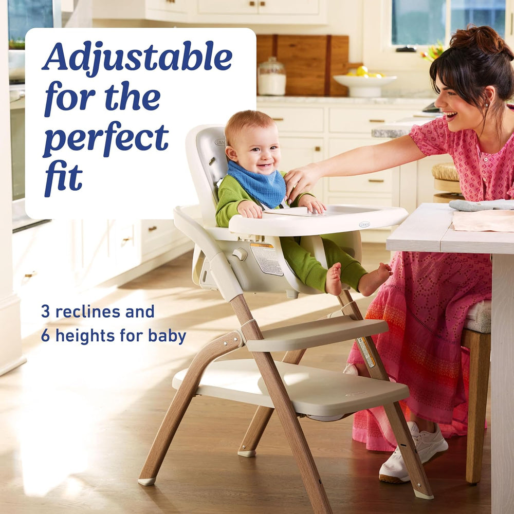 Graco EveryStep Slim 6-in-1 Convertible Highchair, Misty