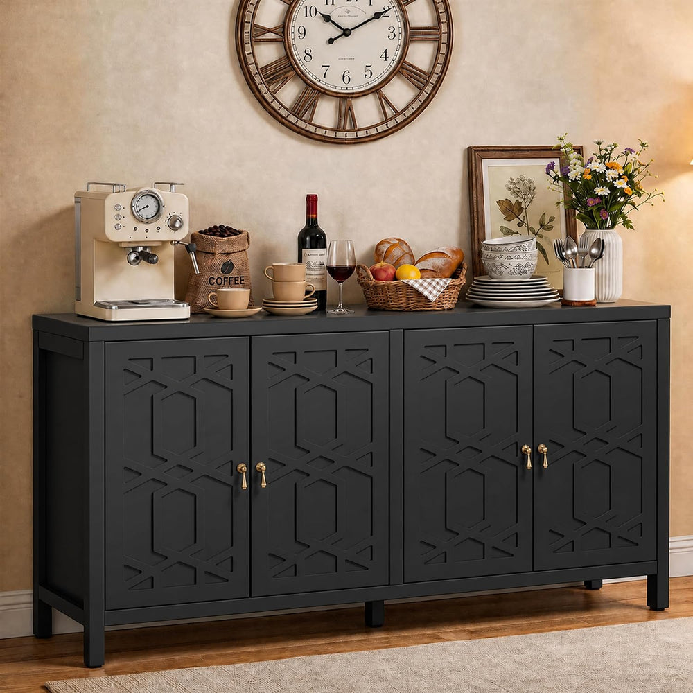 RoyalCraft Buffet Sideboard Cabinet, 60'' Storage Cabinet with Doors,...