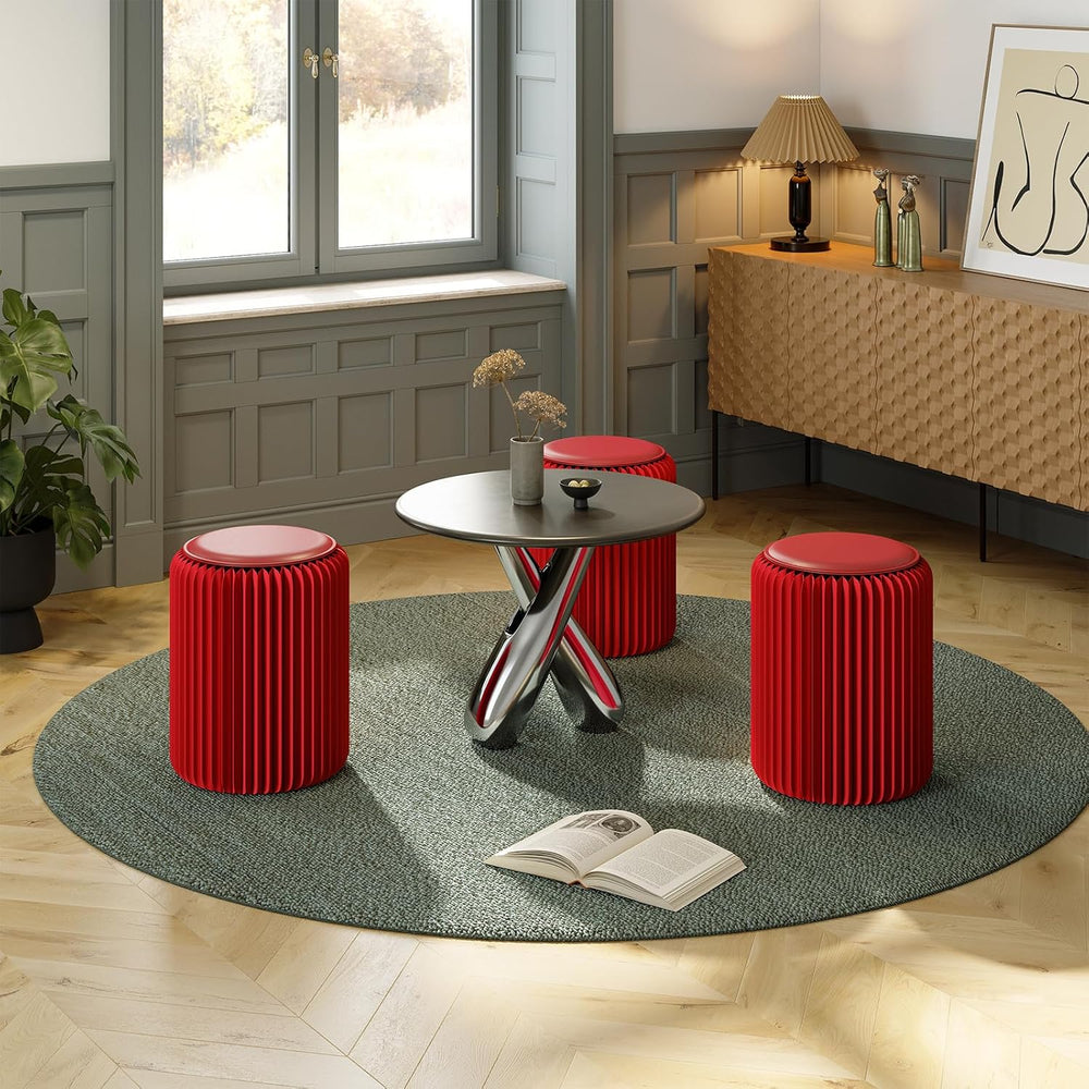 17 Inch Folding Stool 660lb Foldable Paper Stool, Eco-Friendly Kraft Paper Ho...