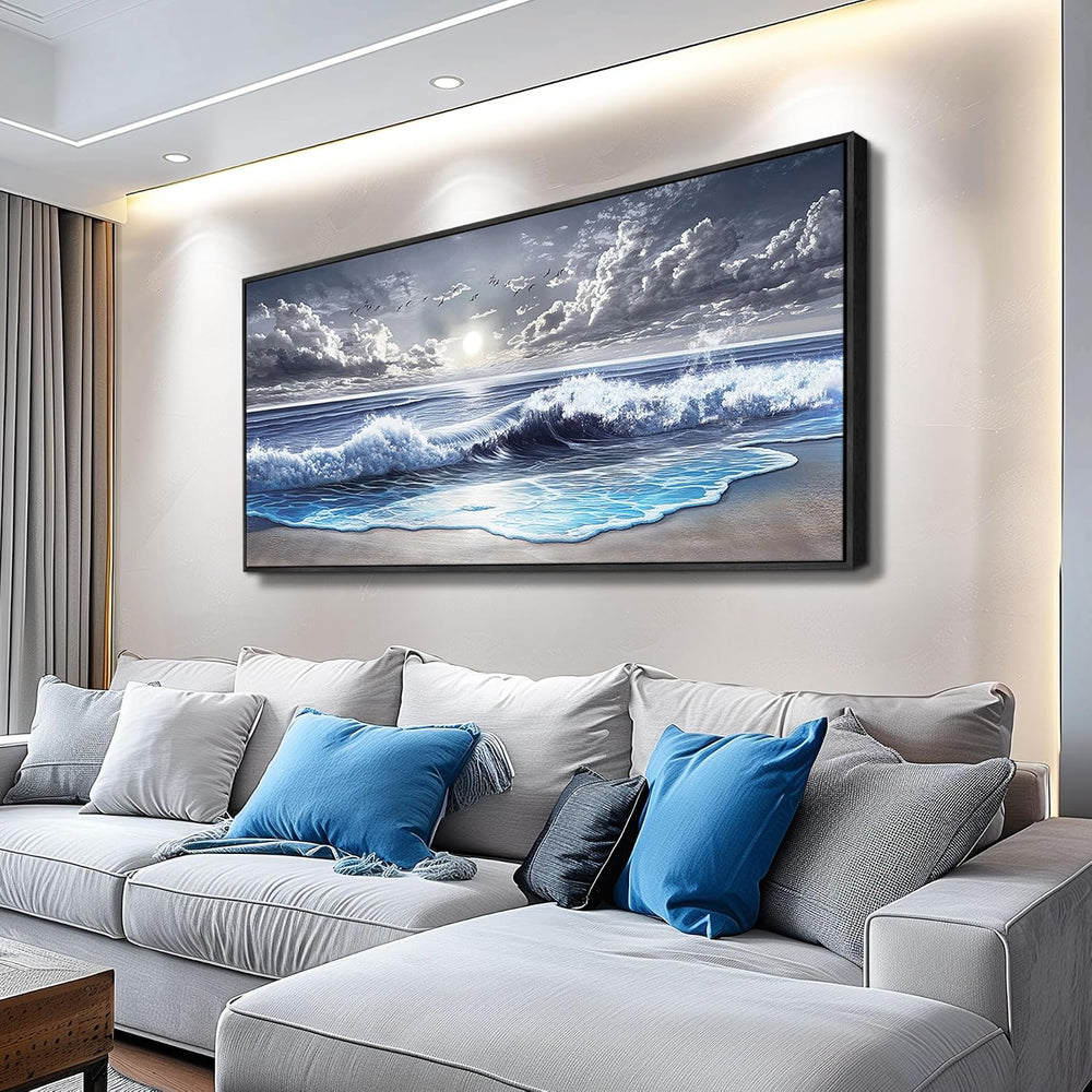 MHARTK66 Beach Large Canavs Wall Art-Wall Art For Living Room-Ocean Landscape...