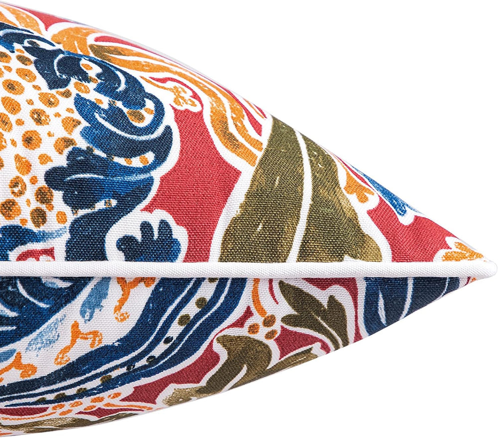 JMGBird Colorful Pillows Red Outdoor Pillows with Inserts Included