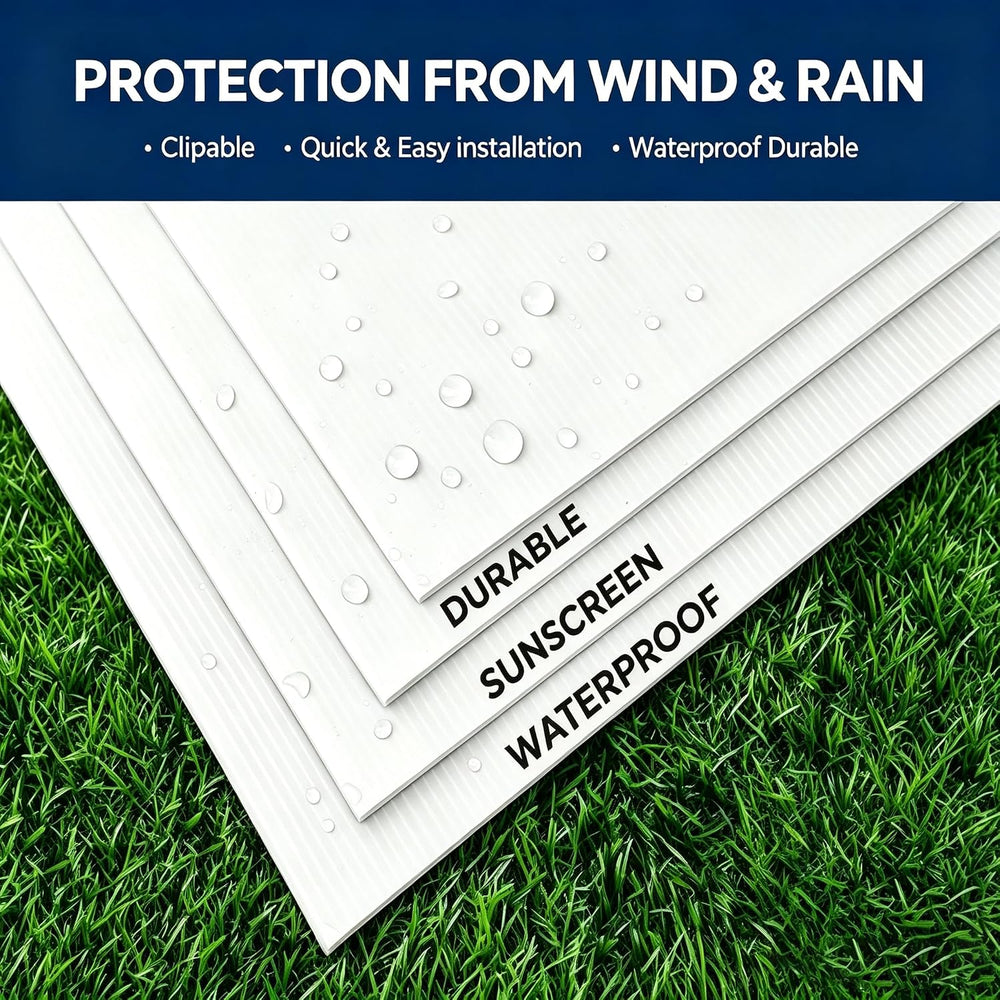 Blank Yard Signs with Metal Stakes, 20Pack 17x12 Inches Corrugated Plastic La...