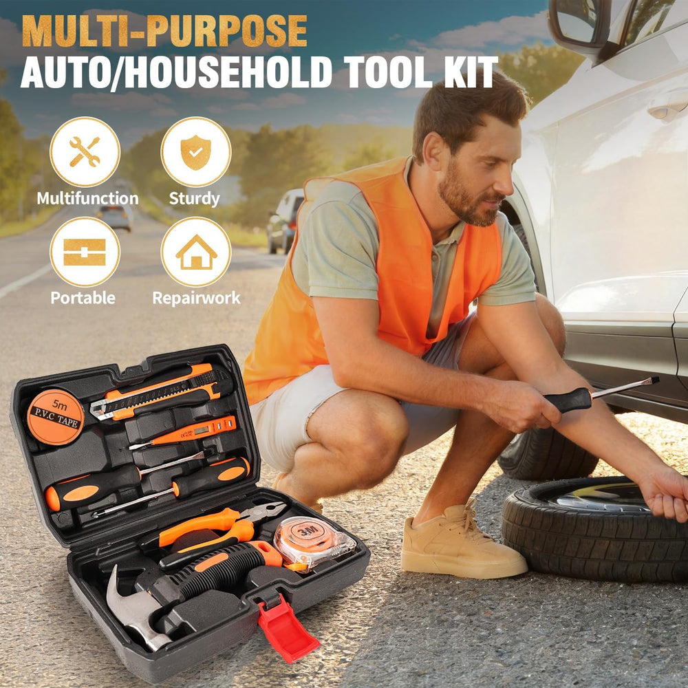 Jump Starter with Air Compressor Car Emergency Kits for Vehicles Roadside