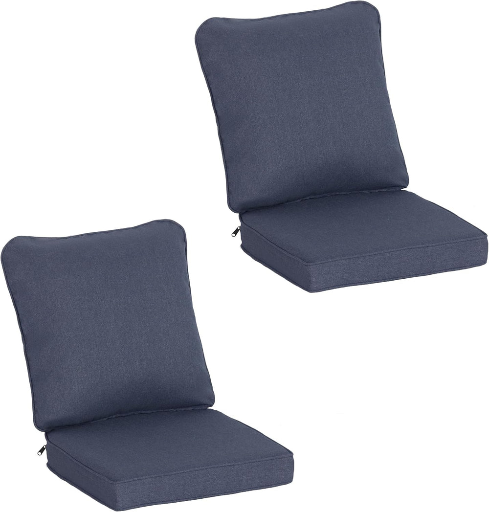 COZYVIDA Outdoor Patio Cushion Set, 20.5x21.5x3.5 Inch, Sky Blue