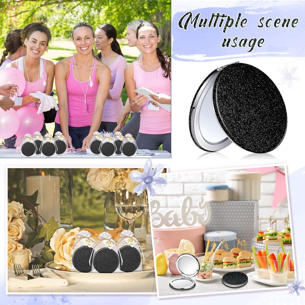 Chunful 30 Sets Compact Magnifying Mirrors Gifts with Thank You Card and Rope...
