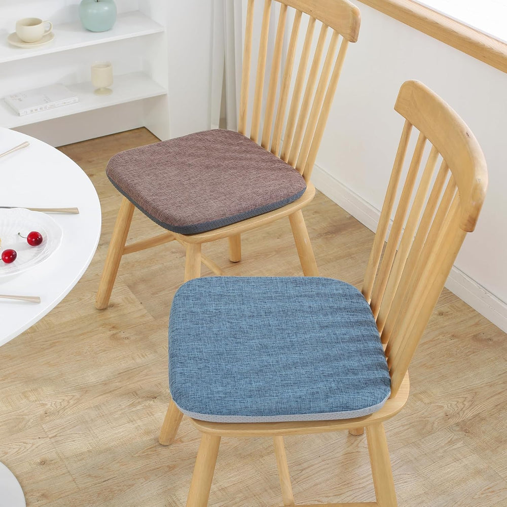 High Resilience Memory Foam Chair Cushion 13"x13"x2" Set of 2 ...