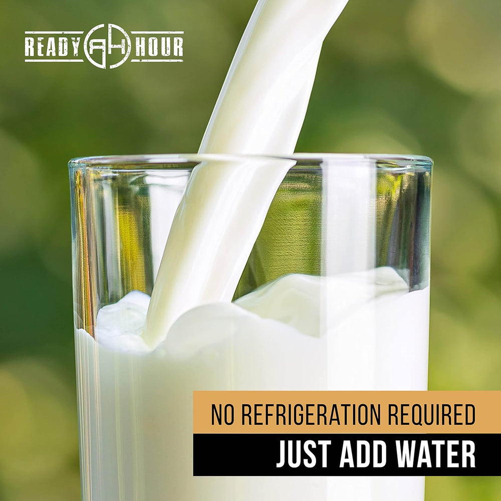 Ready Hour, Bulk Powdered Milk, Real Non-Perishable Whey, 25-Year Shelf Life,...