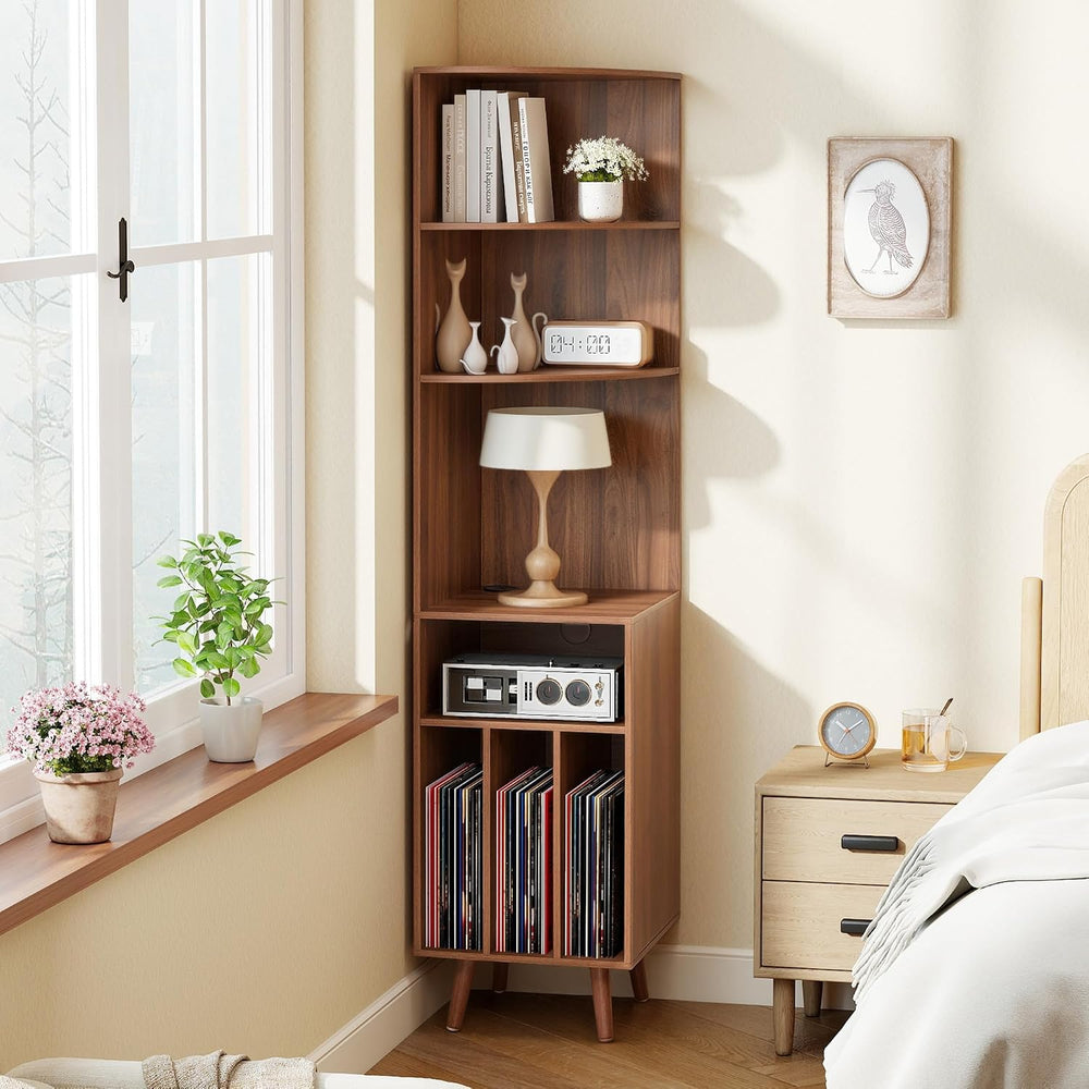 Corner Record Player Stand, 67'' Tall Turntable Stand Table