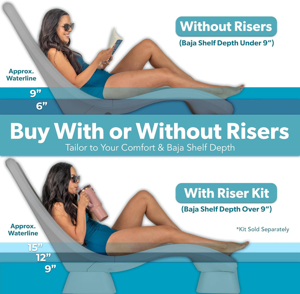 Coast Modern in Pool Lounge Chair - Waterproof & Weighted Chaise Lounger ...