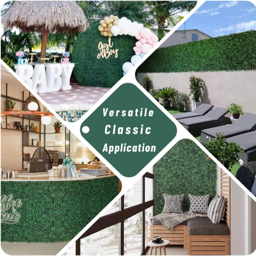 Grass Wall Panels 12 Pack 20"x20" High Density & Highly Realistic