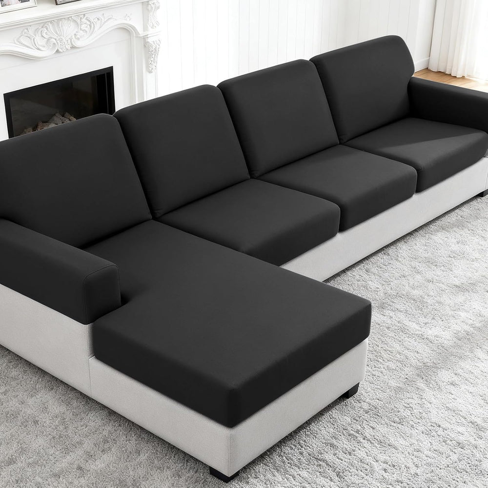 TAOCOCO Sectional Couch Covers Stretch Couch Cushion Covers for Sectional Sof...