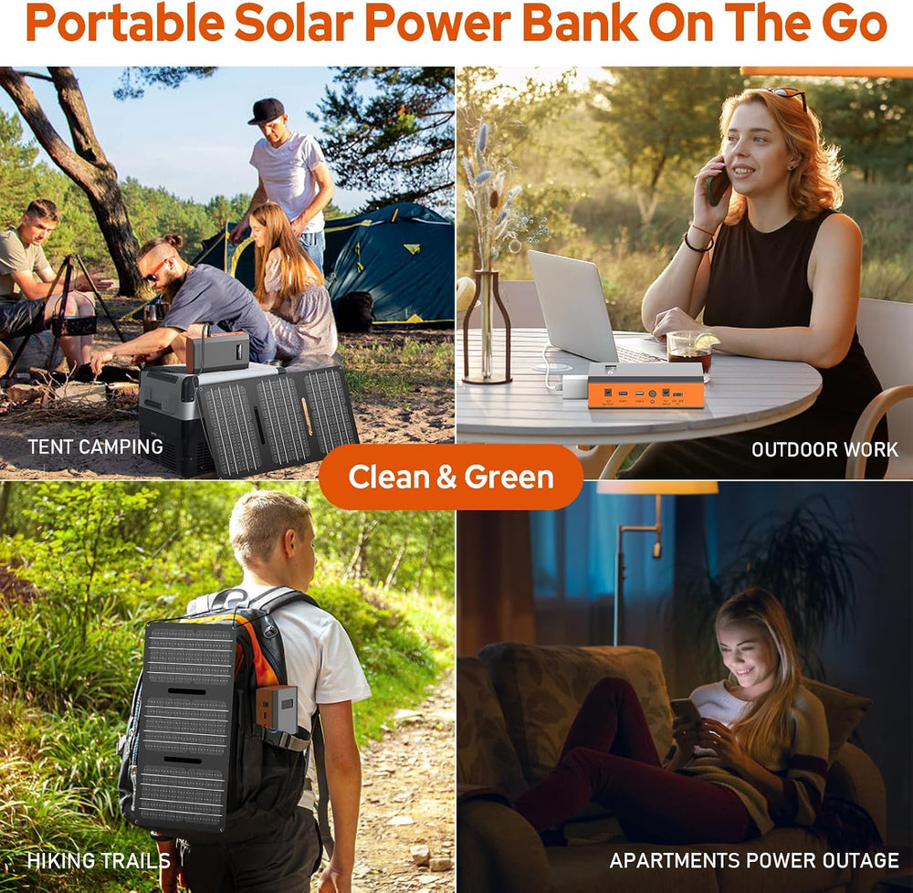 Portable Power Bank with AC Outlet, 65W 110V Portable Laptop Charger Backup