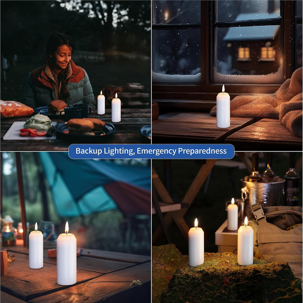 20Pack Emergency Candles for Power Outages, 15H White Candle, 3" Unscented