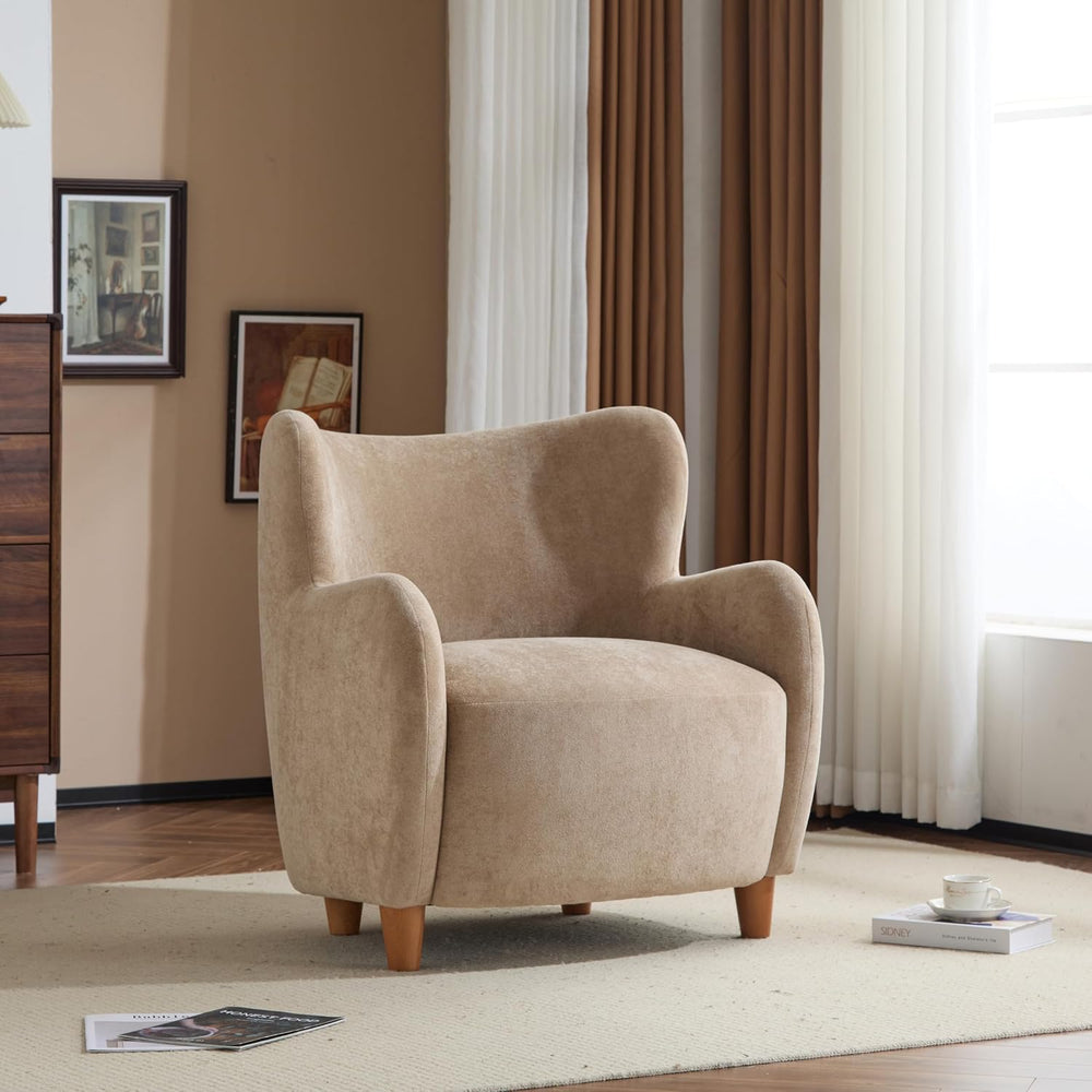 Christopher Knight Home Wingback Accent Chair, Fabric Club Chair, Upholstered...