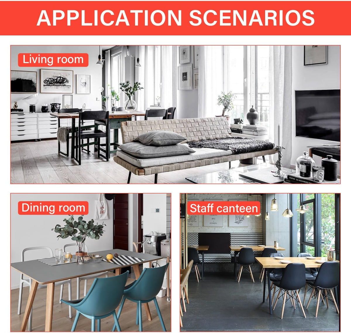 fdw | 5-piece dining table set | white on a desk or shelf