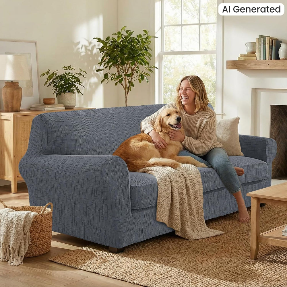 CYCMCAO 2 Piece Stretch Armchair Covers for 1 Cushion Couch, Chair 31"-4...