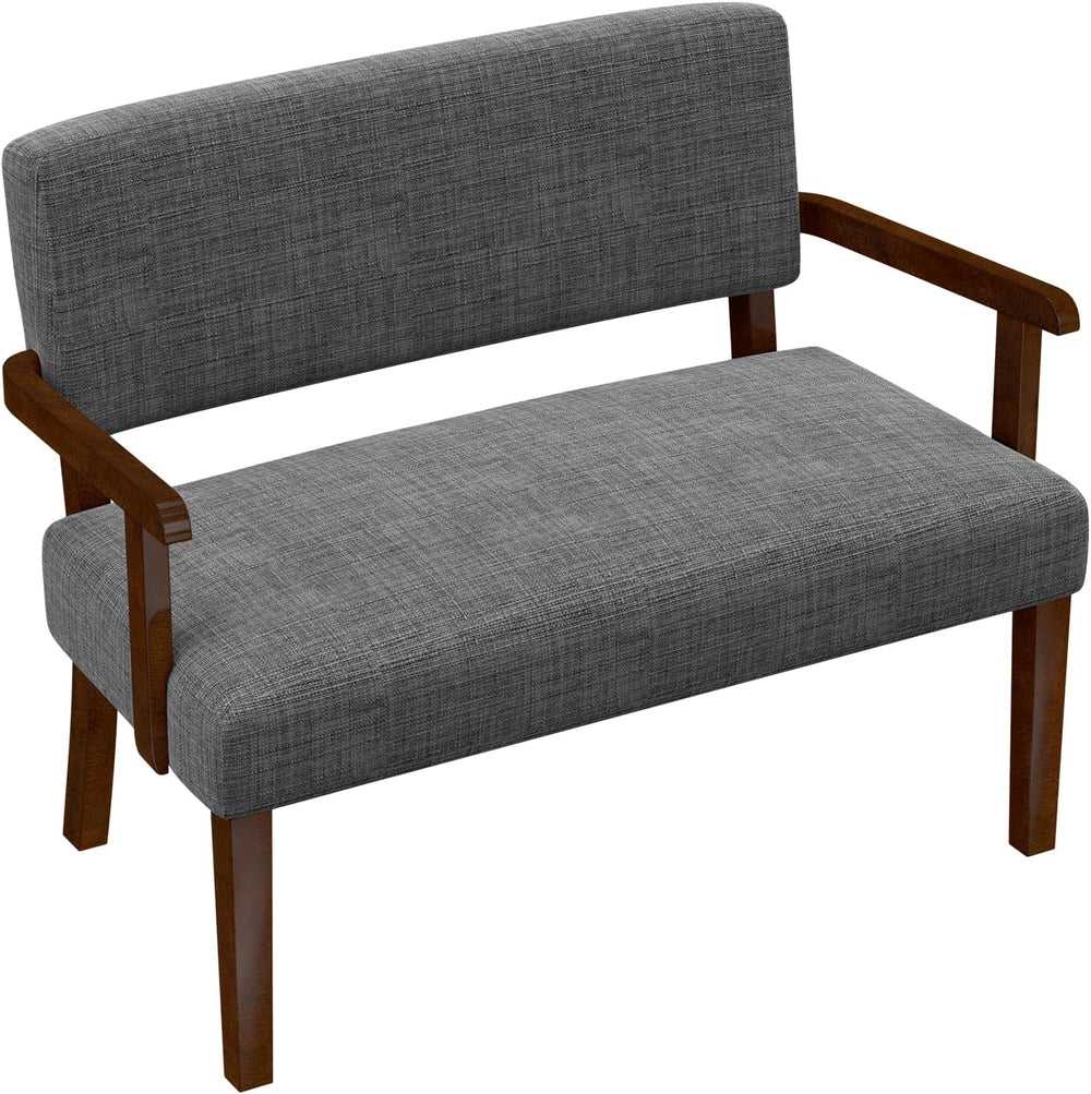FAGAGA Accent Chair 2 Seat, Upholstered Reading Leisure Chair, Bench with Sol...