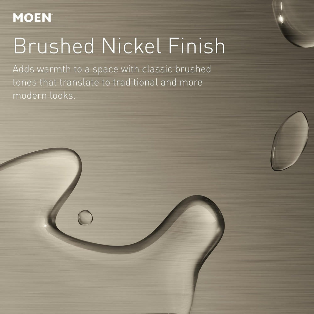 Moen YB2818BN Eva Collection Transitional 18-Inch Wall-Mounted Single-Towel B...