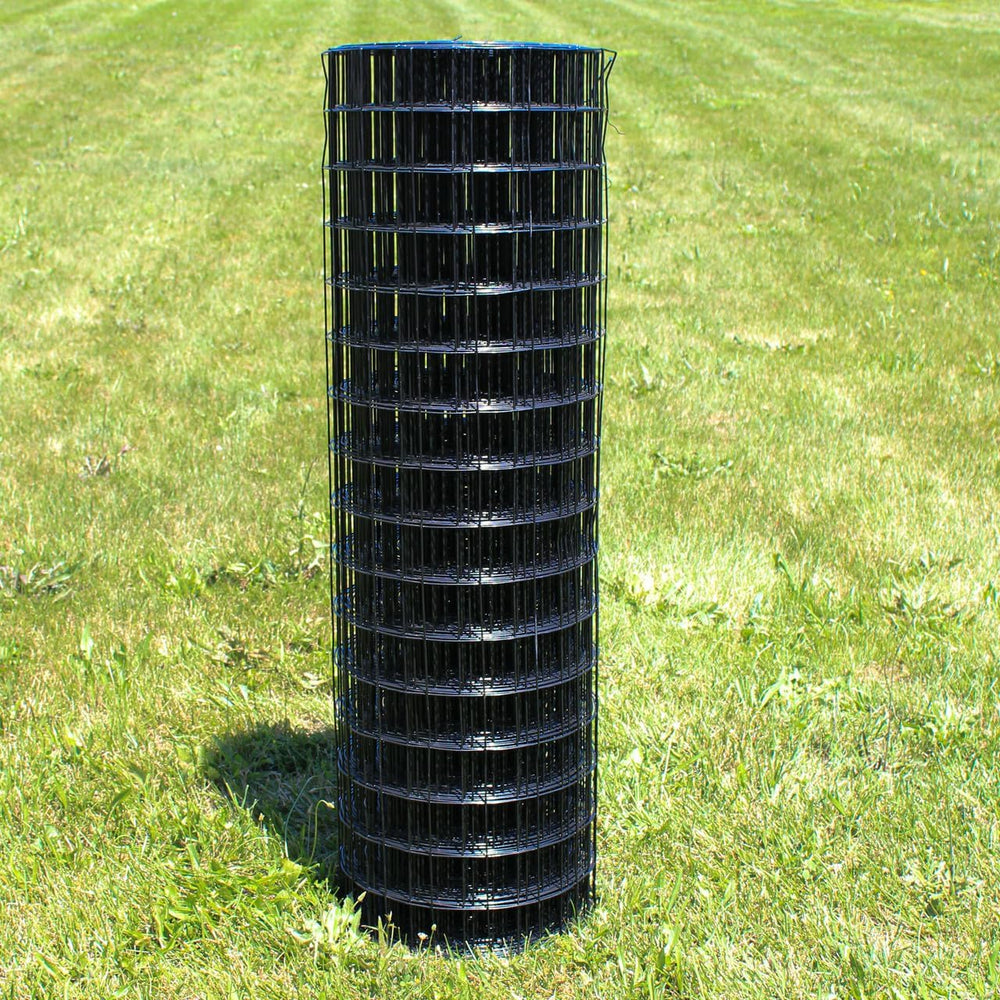 12.5ga Galvanized Steel Black PVC Coated Welded Wire 4'' x 4''...