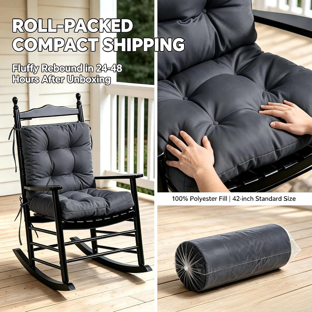 QILLOWAY Outdoor Chair Cushion for Patio Furniture, Waterproof Patio Cushions...